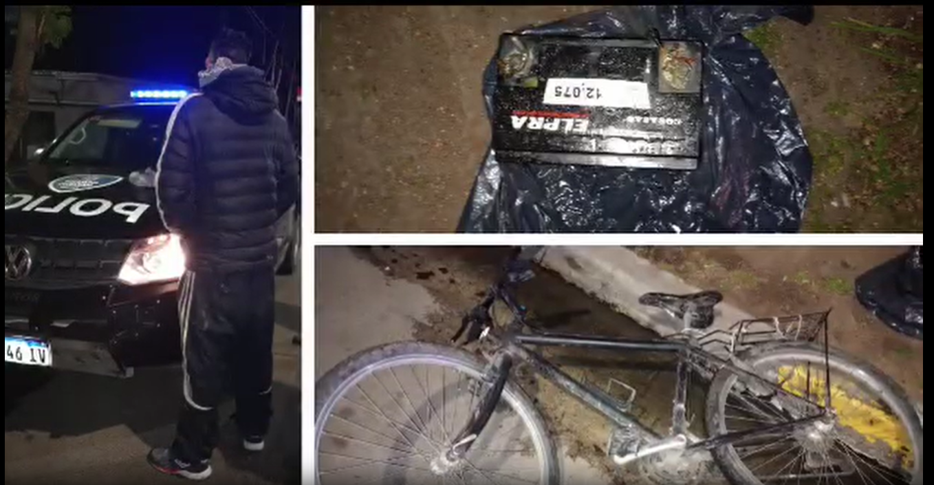 ▶ VIDEO: Robaba baterías de autos en Pilar centro y fue detenido