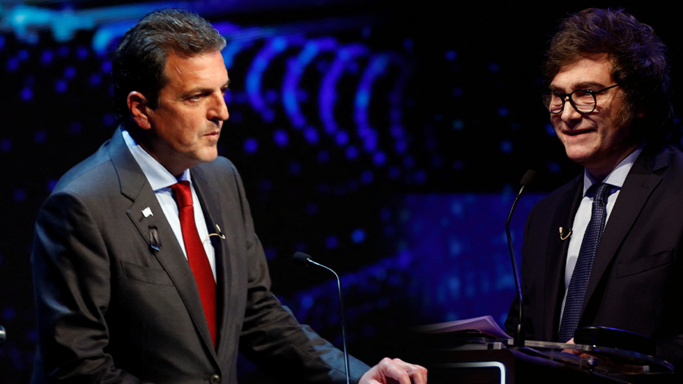 Debate Massa y Milei: Este miércoles se sortean los ejes temáticos