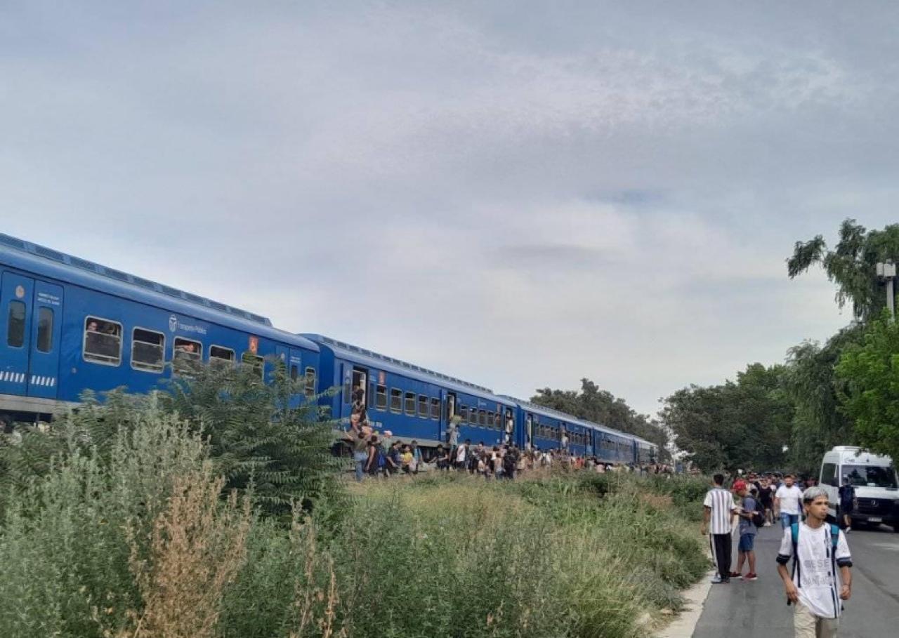 Accidente en la estación San Miguel del tren San Martín