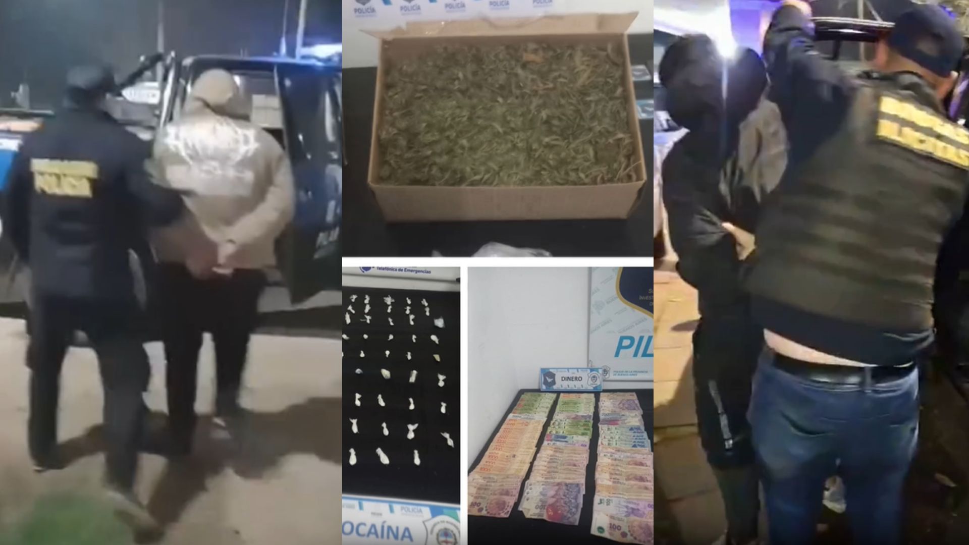 Cae una banda que comercializaba estupefacientes en Villa Rosa