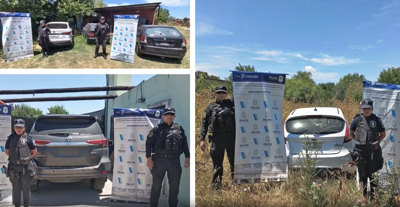 Cae banda dedicada al robo y desguace de autos en Manuel Alberti