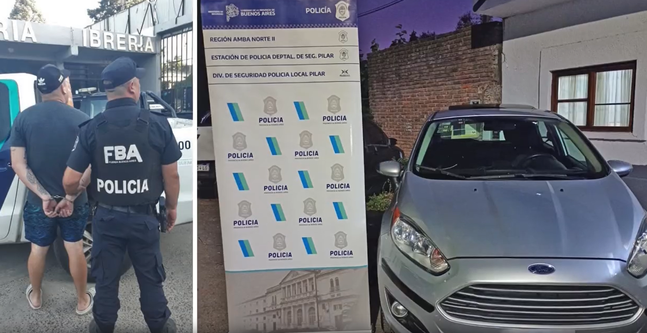 De Campana a Pilar: Capturan a un sospechoso con patentes falsas