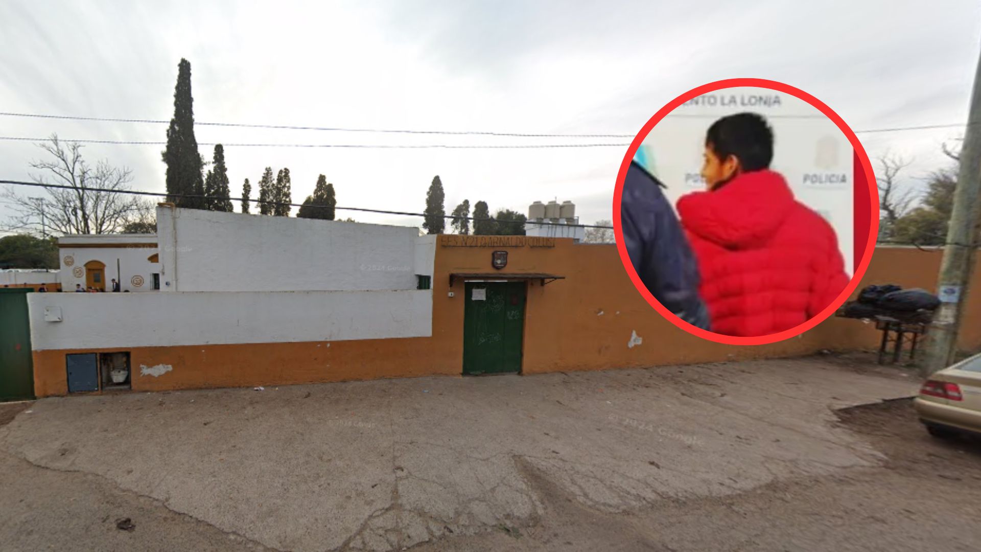 Robo en plena madrugada: Atraparon a un delincuente dentro de una escuela