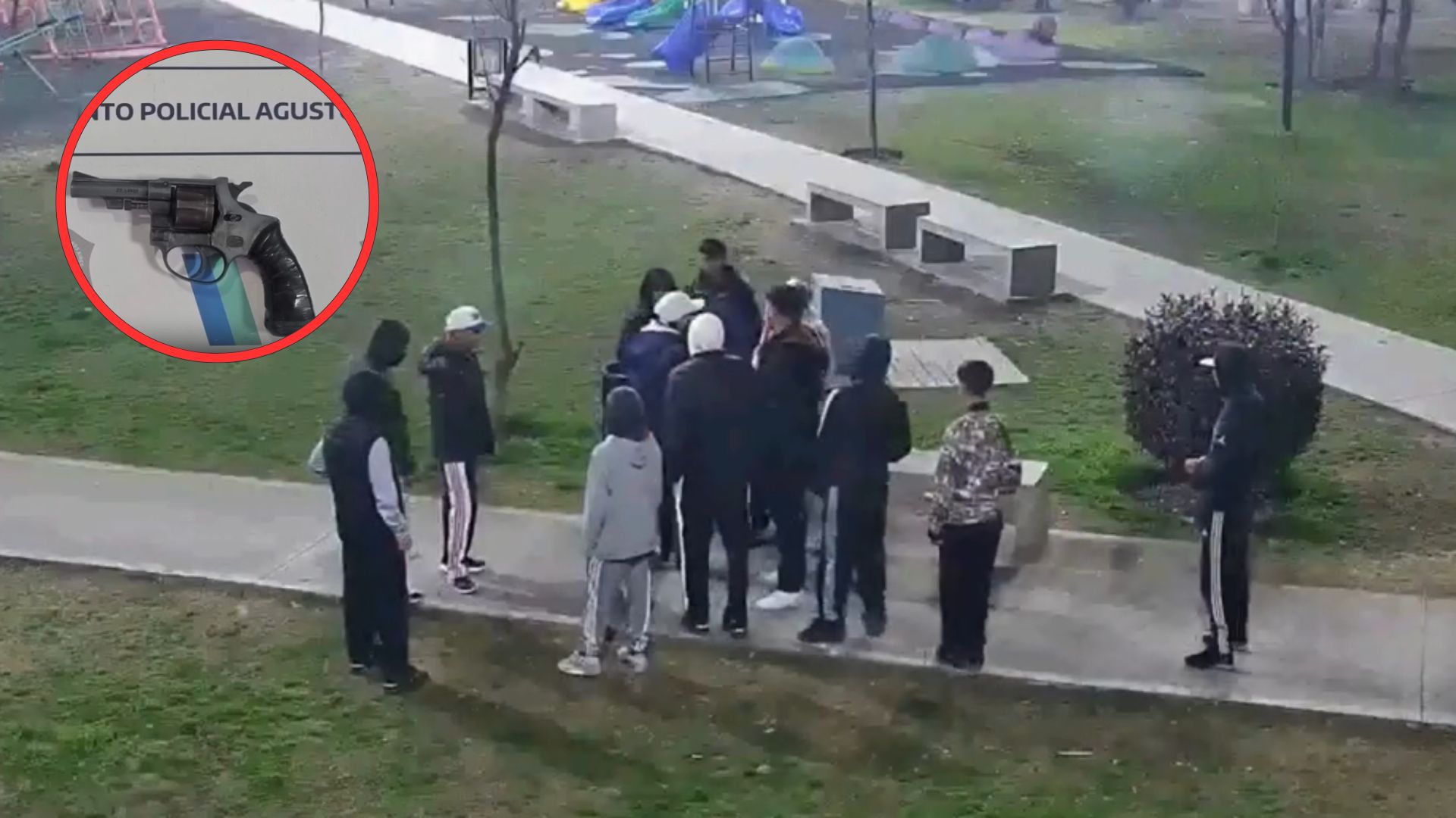 Discutían en plena madrugada y los detuvieron con un arma de fuego en Agustoni