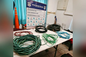 El exvacunatorio, foco actual de robos: Detienen a un hombre que sustrajo casi 300 metros de cable